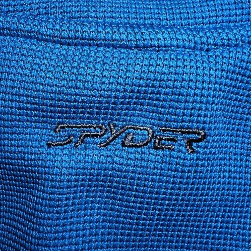 Spyder Full‎ Zip Jacket For Kids Size XL 18-20 Blue And Gray Sweater